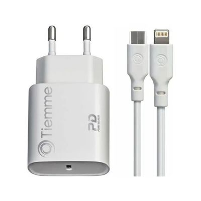 Tiemme 3647 Caricabatterie USB-C da 20 W con cavo Lightning