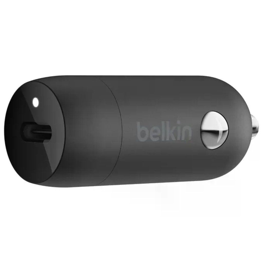 Belkin BoostCharge CCA004btBK – Caricabatterie da auto USB-C 30 W PD PPS, nero