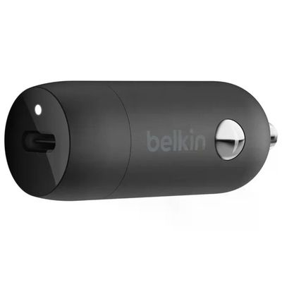 Belkin BoostCharge CCA004btBK – Caricabatterie da auto USB-C 30 W PD PPS, nero