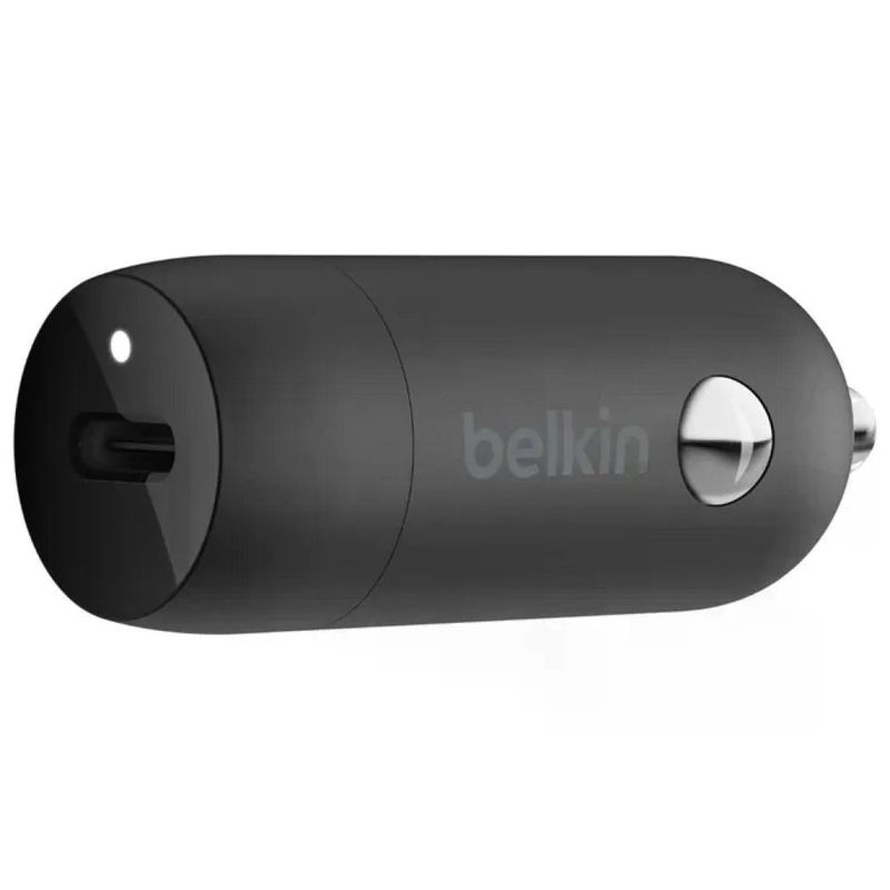 Belkin BoostCharge CCA004btBK – Caricabatterie da auto USB-C 30 W PD PPS, nero
