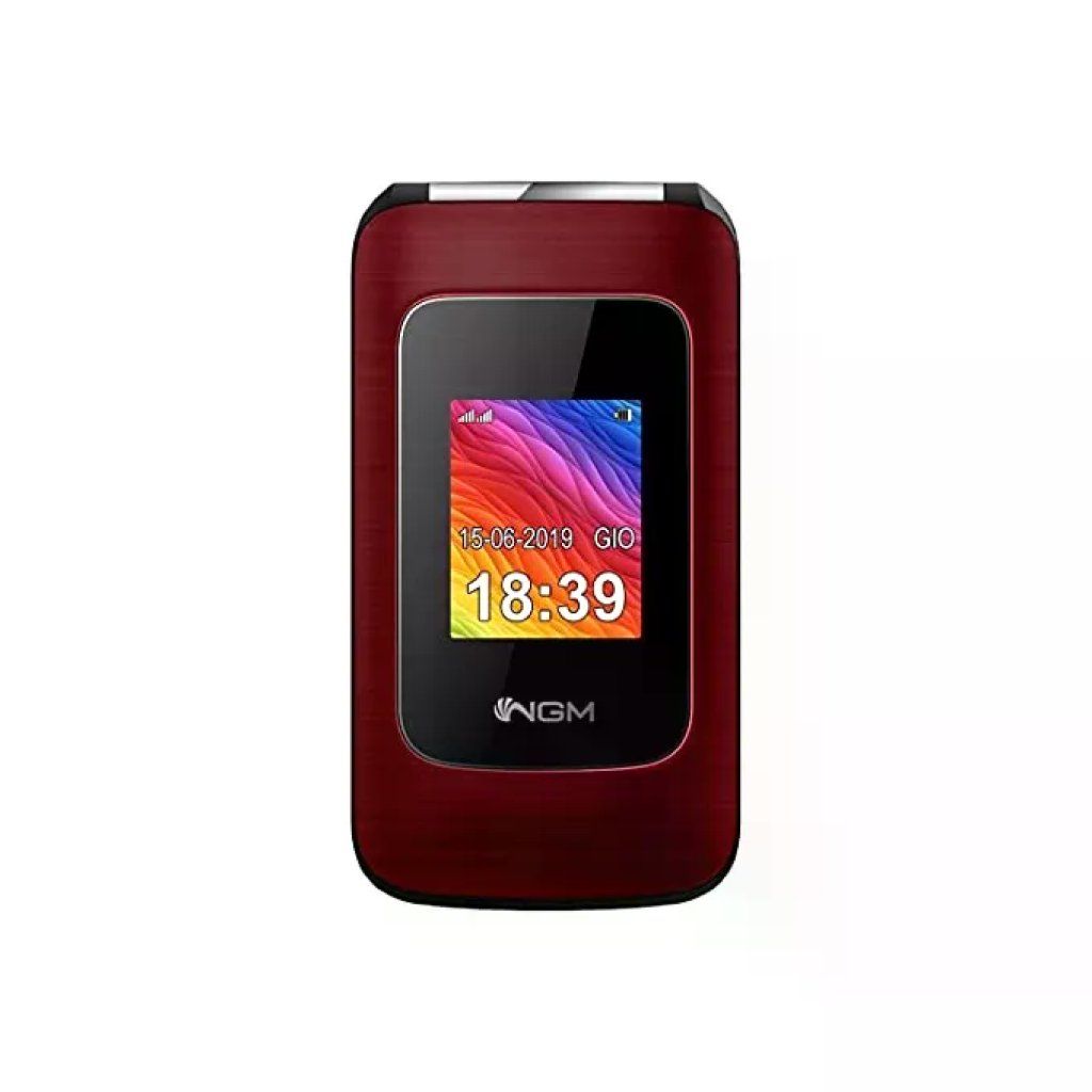 NGM Prime Telefono Cellulare Flip Dual SIM Rosso