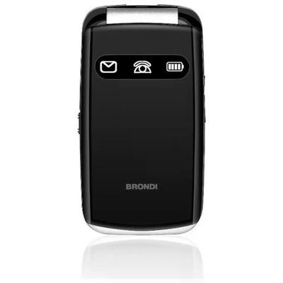 Brondi Amico Favoloso 10277000 – Cellulare a conchiglia Dual SIM, nero Brondi Amico Favoloso 10277000 – Cellulare a conchiglia Dual SIM, nero