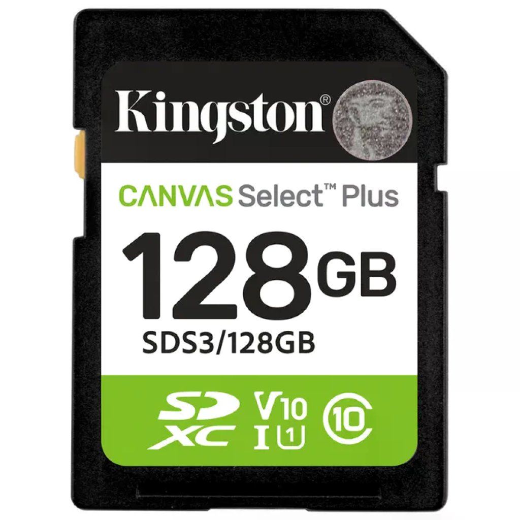 KINGSTON TECHNOLOGY Kingston Canvas Select Plus SDXC 128GB, fino a 150 MB/s