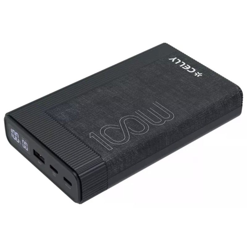 Celly Power Bank 20.000 mAh USB-C PD 100W Nero Celly Power Bank 20.000 mAh USB-C PD 100W Nero