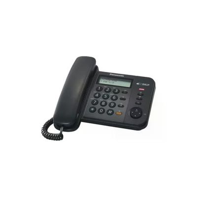 Panasonic KX-TS580EX1B Telefono Fisso Cablato Display LCD Vivavoce ID Chiamata Rubrica 50 Voci colore Nero Panasonic KX-TS580EX1B Telefono Fisso Cablato Display LCD Vivavoce ID Chiamata Rubrica 50 Voci colore Nero