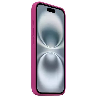 Apple Custodia MagSafe in silicone per iPhone 16 – Fucsia