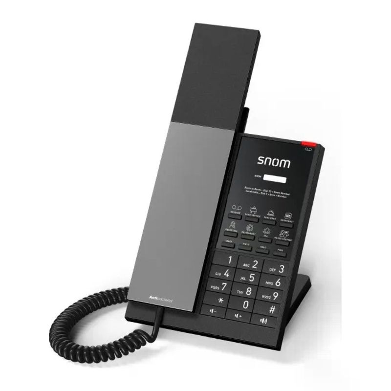 SNOM HD350A Telefono Nero per Hotel
