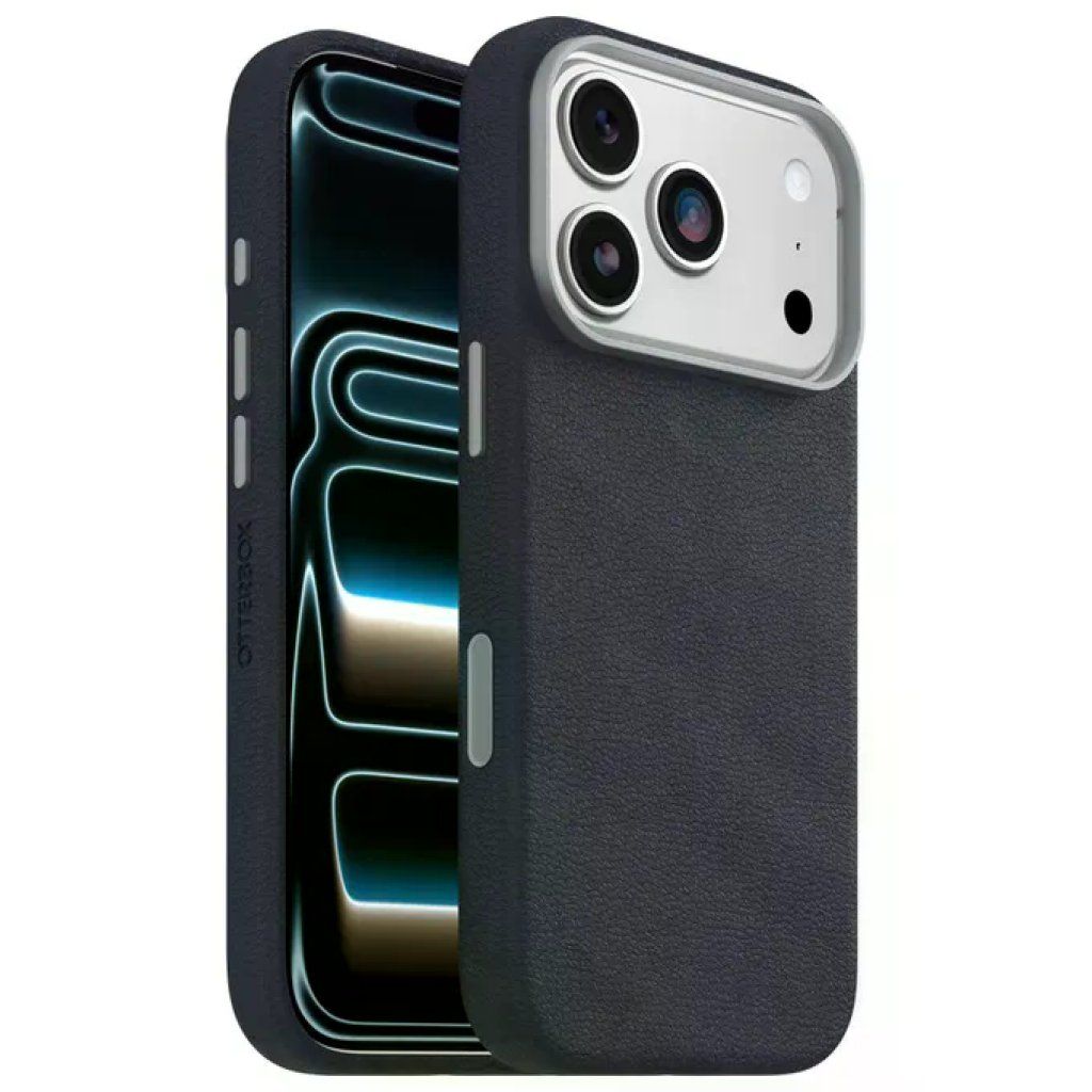 OtterBox Symmetry Cover MagSafe in Pelle di Cactus per iPhone 17 - Blu