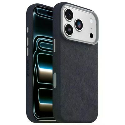 OtterBox Symmetry Cover MagSafe in Pelle di Cactus per iPhone 17 - Blu OtterBox Symmetry Cover MagSafe in Pelle di Cactus per iPhone 17 - Blu