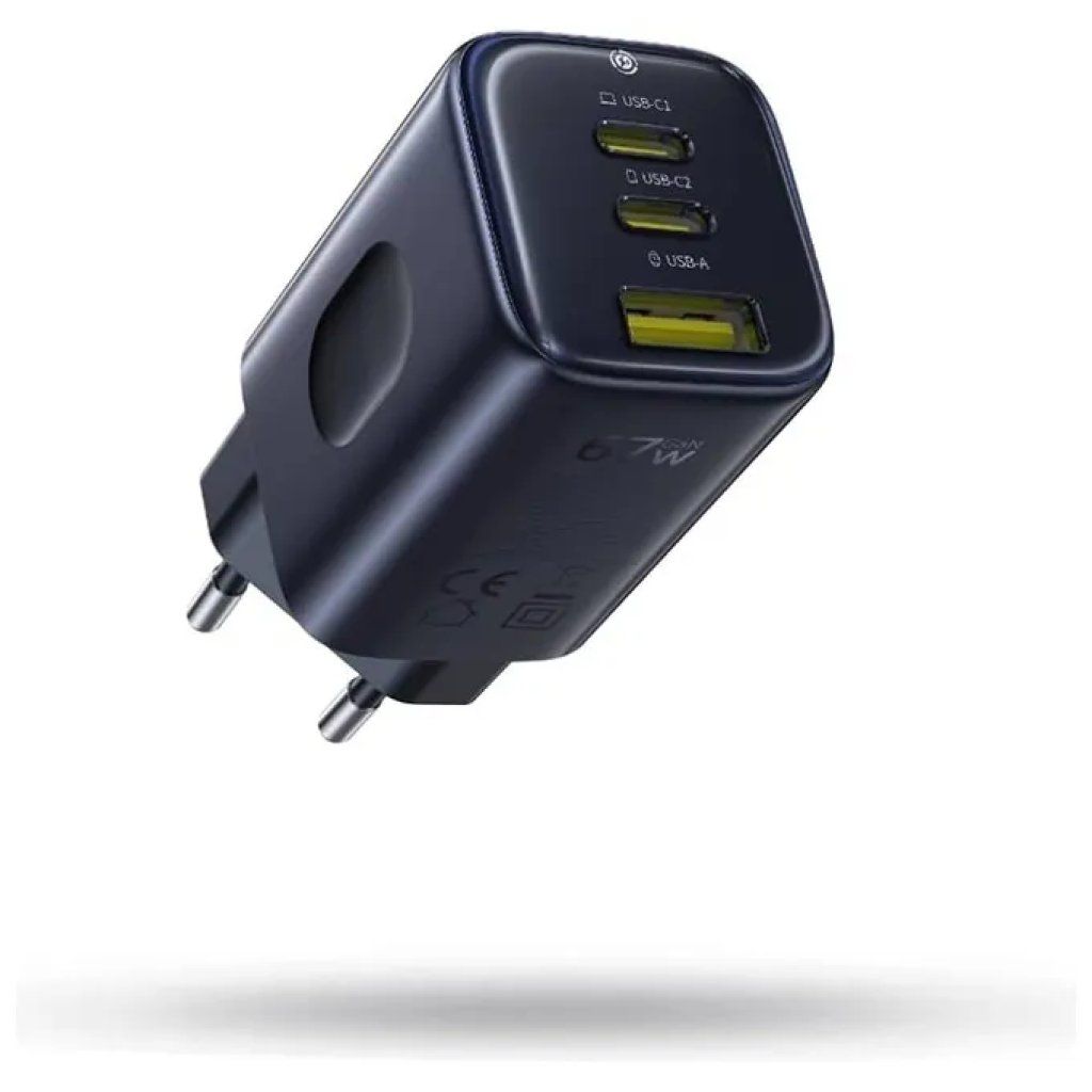 Baseus E0121200 PicoGo AE11 Caricabatterie Rapido 67W con 2x USB-C 1x USB