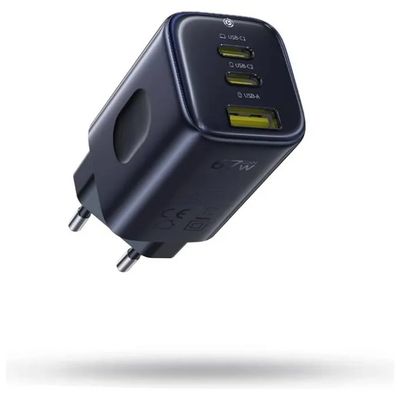 Baseus E0121200 PicoGo AE11 Caricabatterie Rapido 67W con 2x USB-C 1x USB