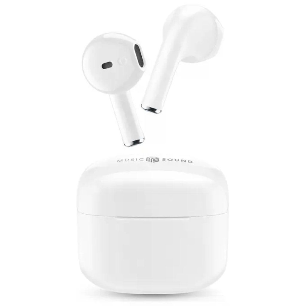 Cellularline Swag Auricolari Bluetooth TWS In-Ear, Bianchi