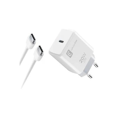 Cellular Line Caricabatterie USB-C 20W con Cavo da 100 cm