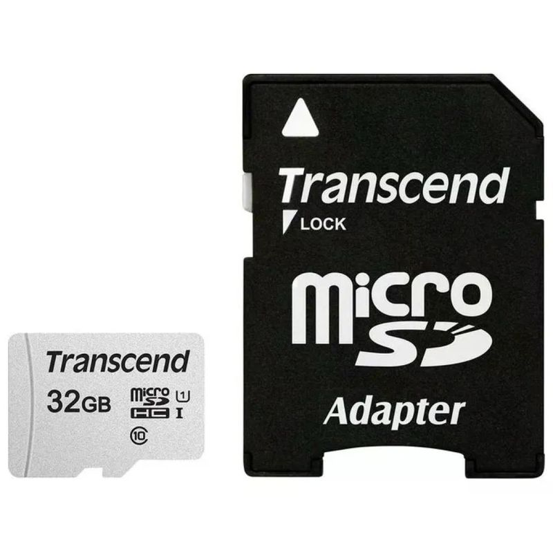 Transcend TS32GUSD300S-A microSDHC 32GB Classe 10 UHS-I U1 A1 V30 95MB-s lettura 45MB