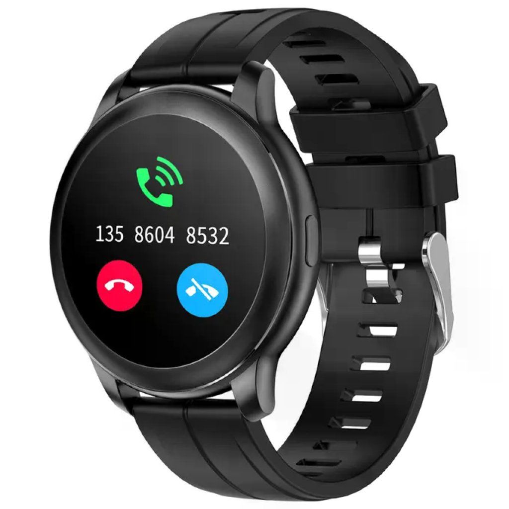 Celly TrainerRound3BK Smartwatch AMOLED rotondo con cassa in acciaio