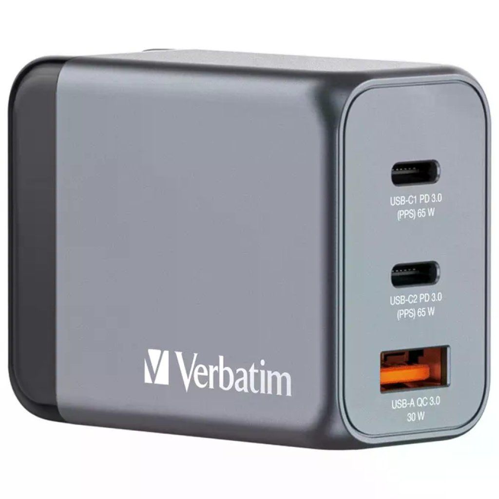 Verbatim GNC-65 Caricatore da Parete USB-C 65 W