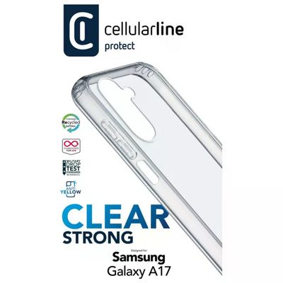 Cellularline Clear Strong Custodia Trasparente per Samsung Galaxy A17 Cellularline Clear Strong Custodia Trasparente per Samsung Galaxy A17