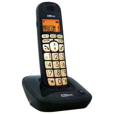 Maxcom MC6800 Telefono Cordless DECT per Anziani Nero Maxcom MC6800 Telefono Cordless DECT per Anziani Nero