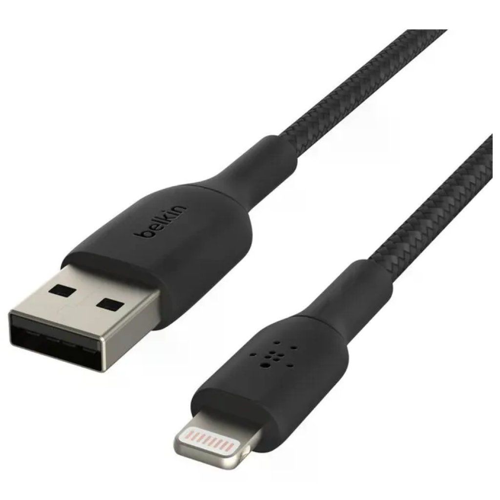 Belkin BoostCharge Cavo Lightning-USB-A Intrecciato 15 cm Nero