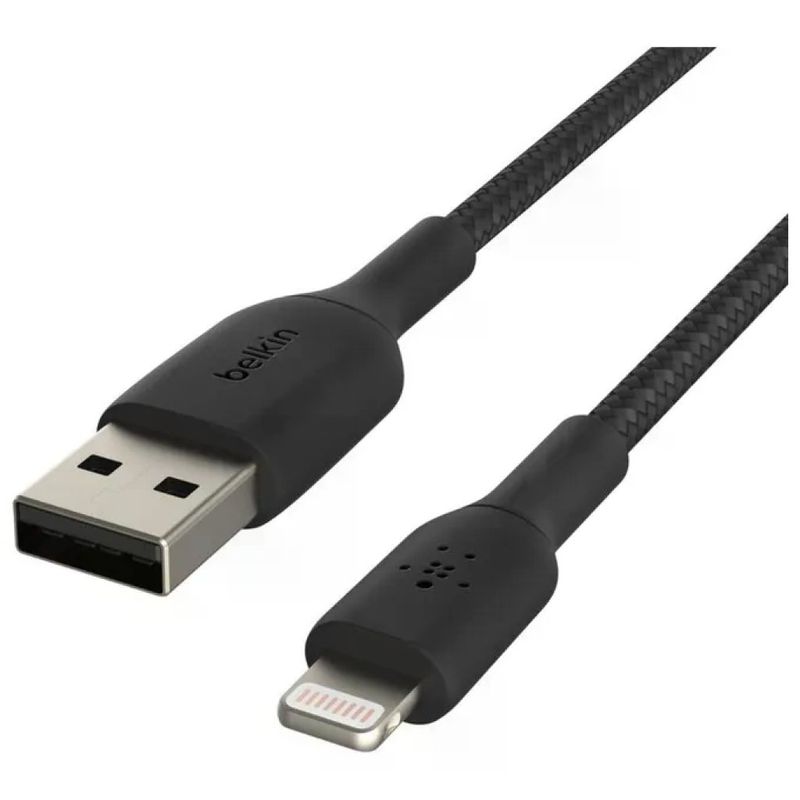 Belkin BoostCharge Cavo Lightning-USB-A Intrecciato 15 cm Nero