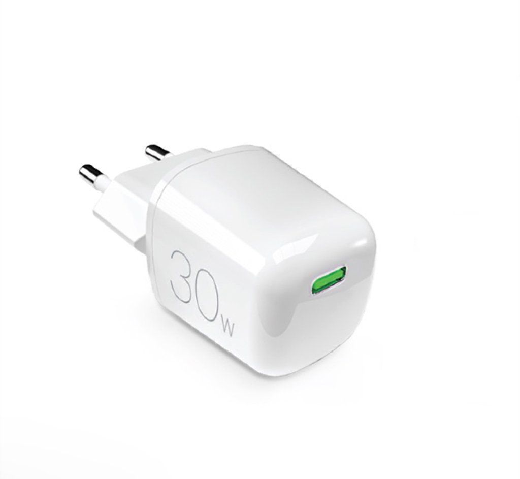 Puro MiniPro Caricabatterie USB-C GaN 30W Bianco
