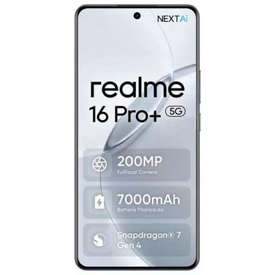 Realme 16 Pro+ 5G 512 GB, 12 GB RAM, Grigio Master, NFC
