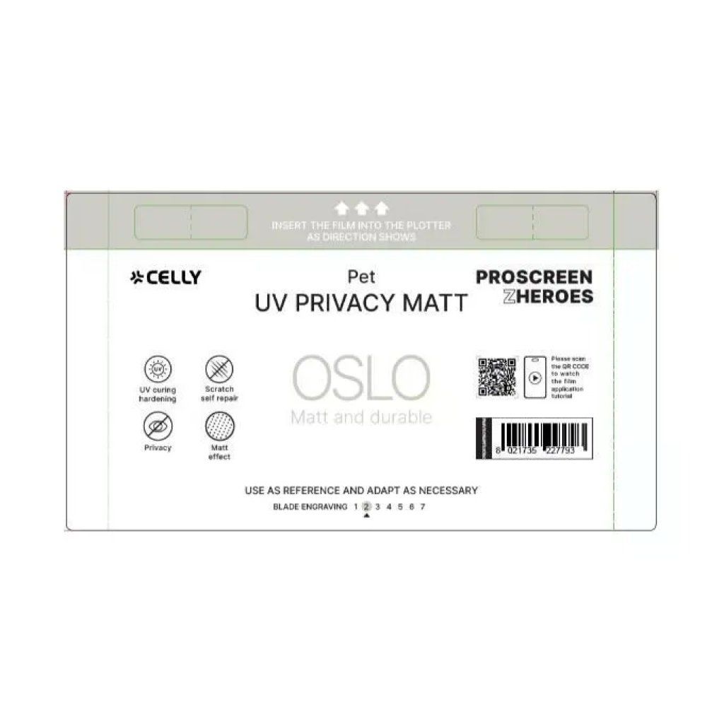 Celly Oslo – Pellicole Protettive Privacy Universali, 5 Pezzi