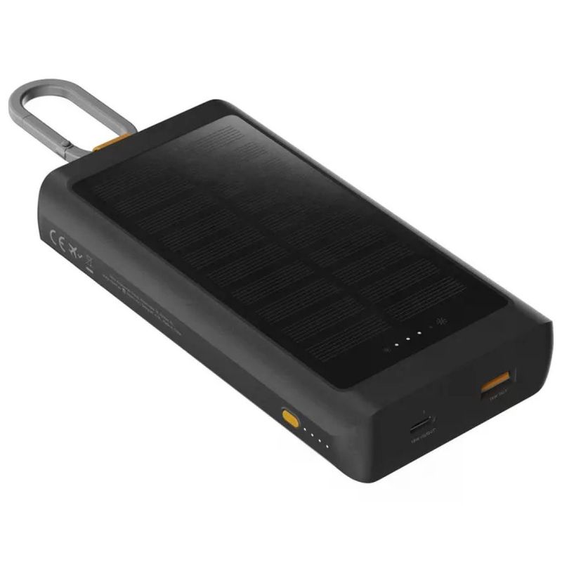 XTORM Go2 Power Bank Solare 10.000 mAh 15 W Nero