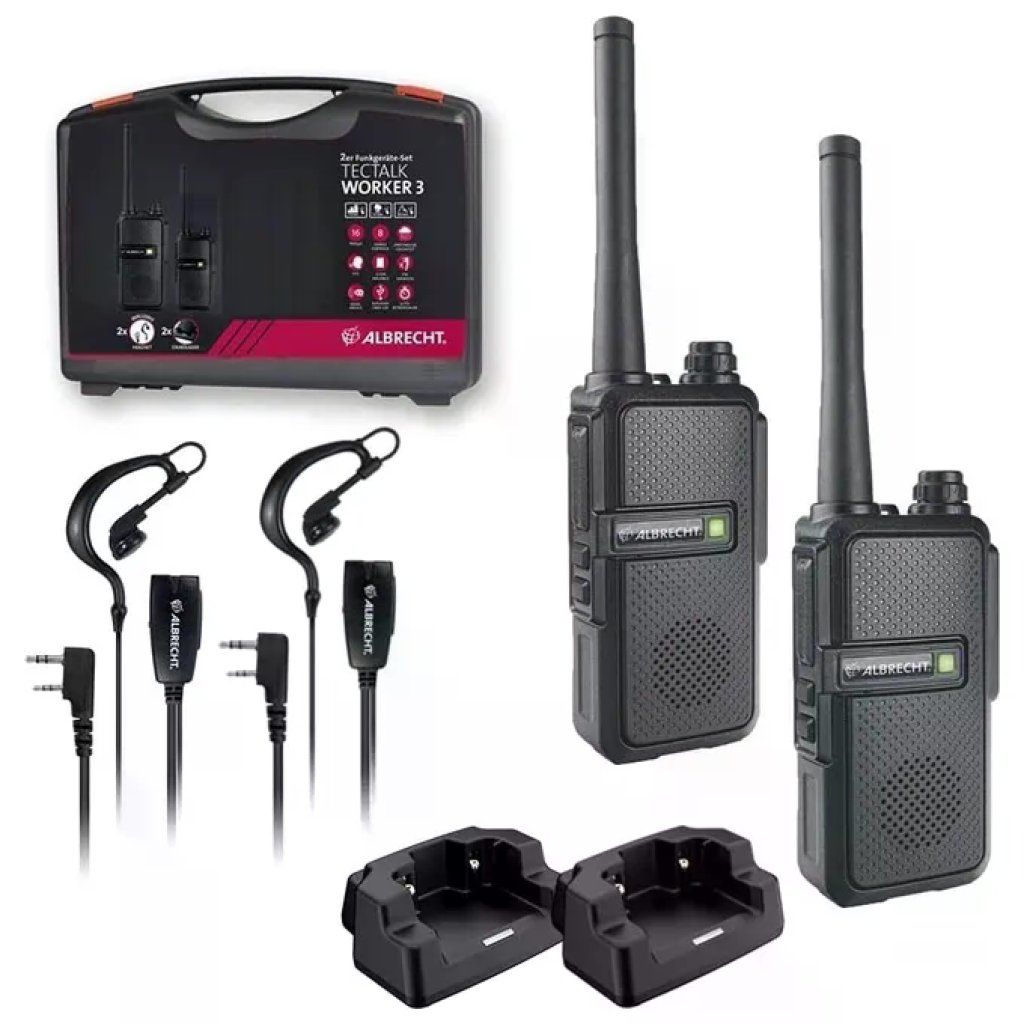 Albrecht Tectalk Worker 3 – Set 2 Walkie Talkie PMR446