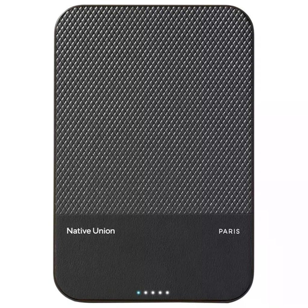 Native Union PB-5KMS-BLK-Q2 (Re)Classic Power Bank Magnetico Qi2 5000 mAh Ricarica Wireless 15W USB Native Union PB-5KMS-BLK-Q2 (Re)Classic Power Bank Magnetico Qi2 5000 mAh Ricarica Wireless 15W USB