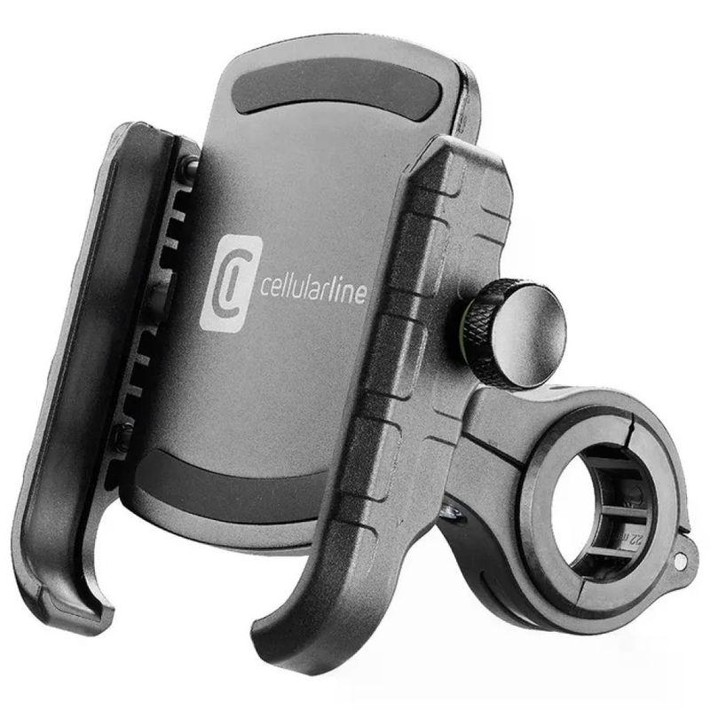 Cellularline MOTOHOLDERALUK Rider Steel Supporto Smartphone Universale Manubrio Alluminio Bicicletta Moto