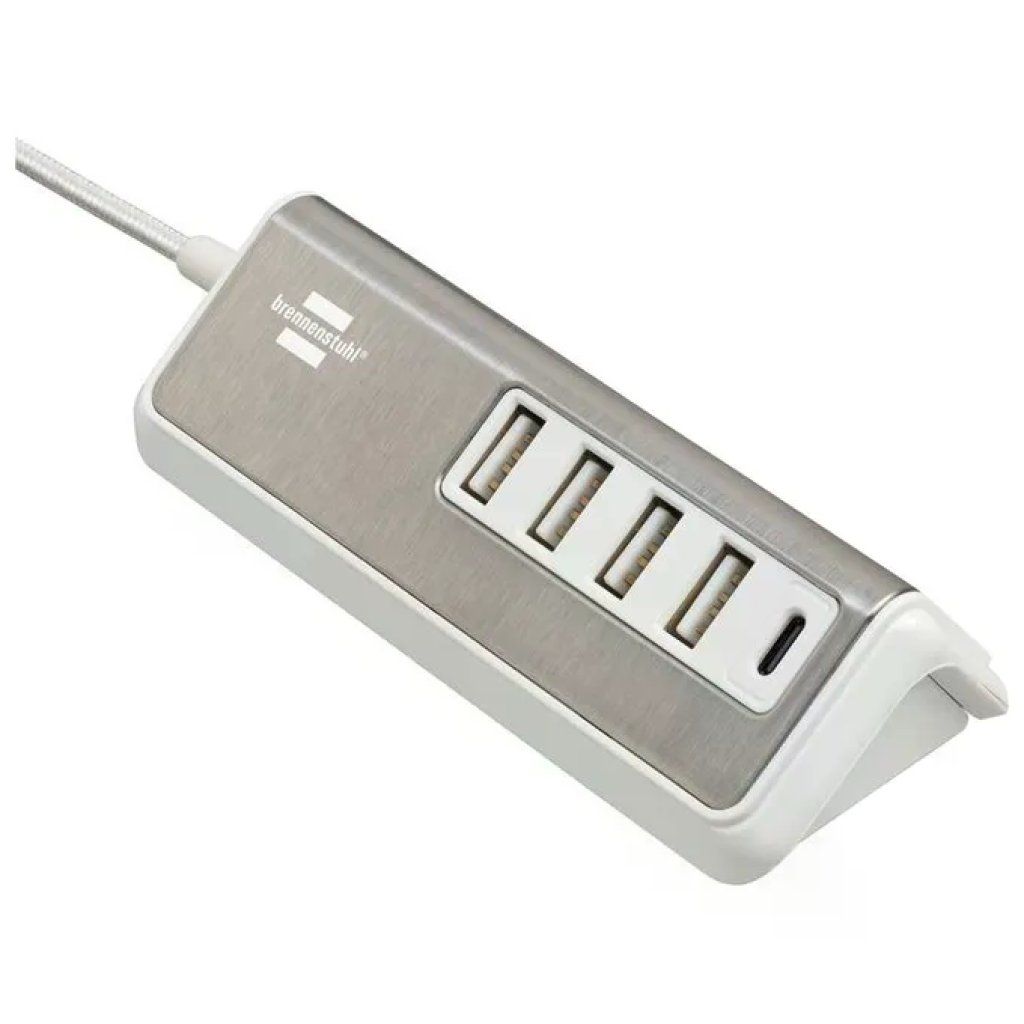 Brennenstuhl 1508230 estilo Caricatore multiplo USB 4x USB A 1x USB C Power Delivery 1