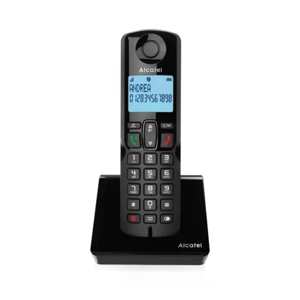 Alcatel S280 Duo Telefono Cordless DECT Nero con 2 Portatili