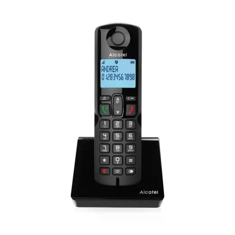 Alcatel S280 Duo Telefono Cordless DECT Nero con 2 Portatili
