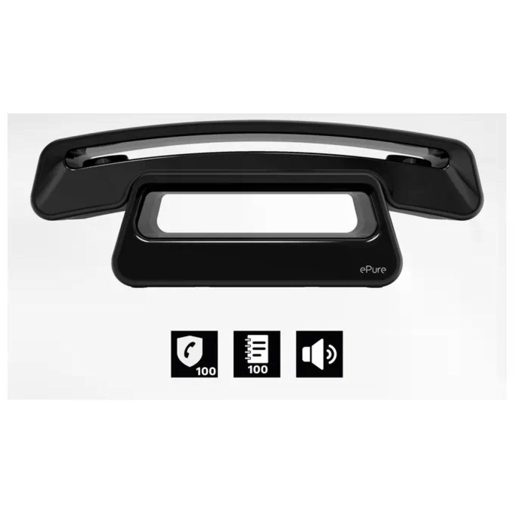 Alcatel ePure 3 Iconic Telefono Cordless DECT Nero