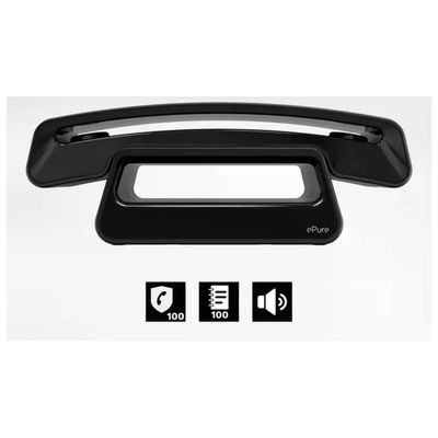 Alcatel ePure 3 Iconic Telefono Cordless DECT Nero