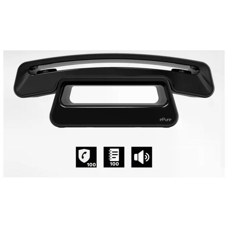 Alcatel ATL1428155 ePure 3 Iconic Telefono DECT Cordless Vivavoce Rubrica 100 Contatti Portata 300 m