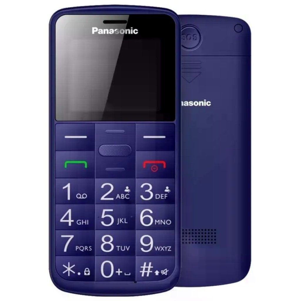 Panasonic KX-TU110EXC Telefono Cellulare Senior Blu, Dual SIM e Tasto SOS