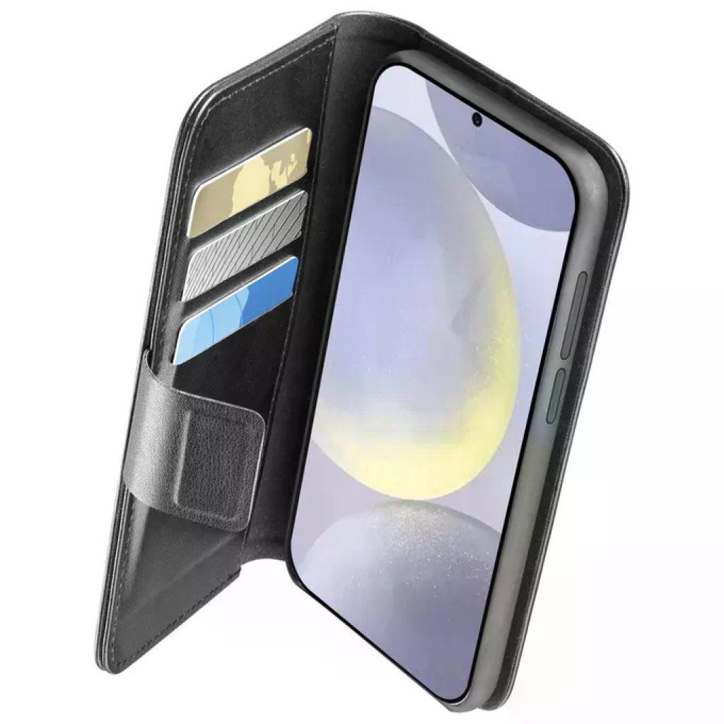 Cellularline Book Agenda per Samsung Galaxy S25, Custodia a Libro Nera con RFID Cellularline Book Agenda per Samsung Galaxy S25, Custodia a Libro Nera con RFID