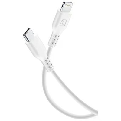Cellularline Cavo USB-C a Lightning MFi 2 m, 30 W, Bianco