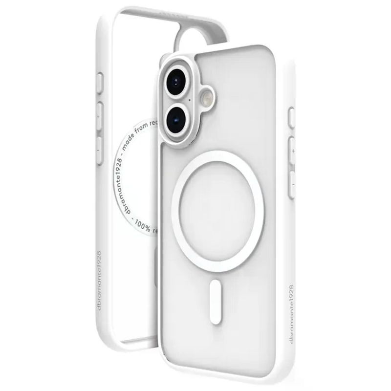 Dbramante1928 GN61WH006364 Grenen MagSafe Custodia per iPhone 16 Compatibile MagSafe Carica Wireless Plastica