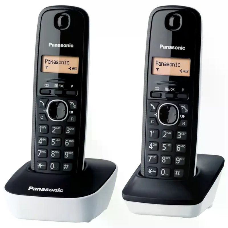 Panasonic KX-TGB612JTW Telefono Cordless DECT Duo Nero e Bianco