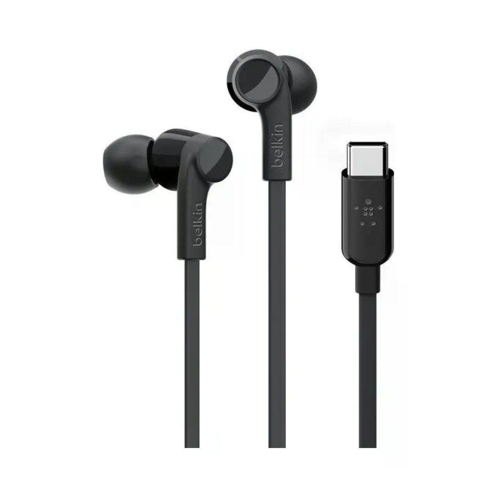 Belkin Rockstar Auricolari In-Ear USB-C con Microfono, Nero