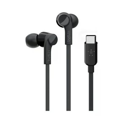 Belkin Rockstar Auricolari In-Ear USB-C con Microfono, Nero Belkin Rockstar Auricolari In-Ear USB-C con Microfono, Nero