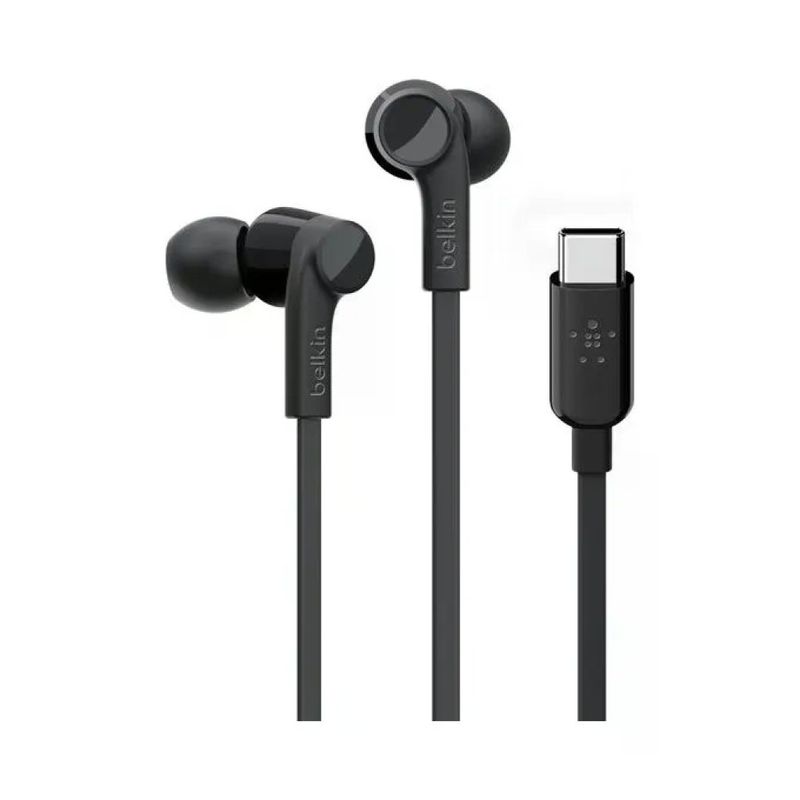 Belkin G3H0002BTBLK Rockstar Auricolari In-Ear USB-C Cablati con Microfono In Linea Cavo 1