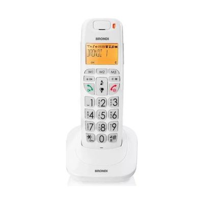 Brondi Bravo Bright Telefono Cordless DECT Bianco