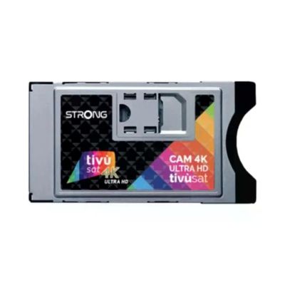 STRONG CAM tivùsat 4K Ultra HD con Scheda CI+ ECP, Nero