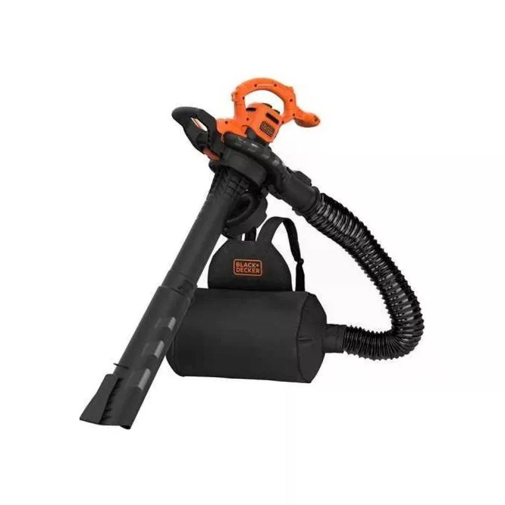 BLACK+DECKER BEBLV290 Soffiatore, Aspiratore e Trituratore 3 in 1, 2900 W, 390 km/h, Sacco 55 L