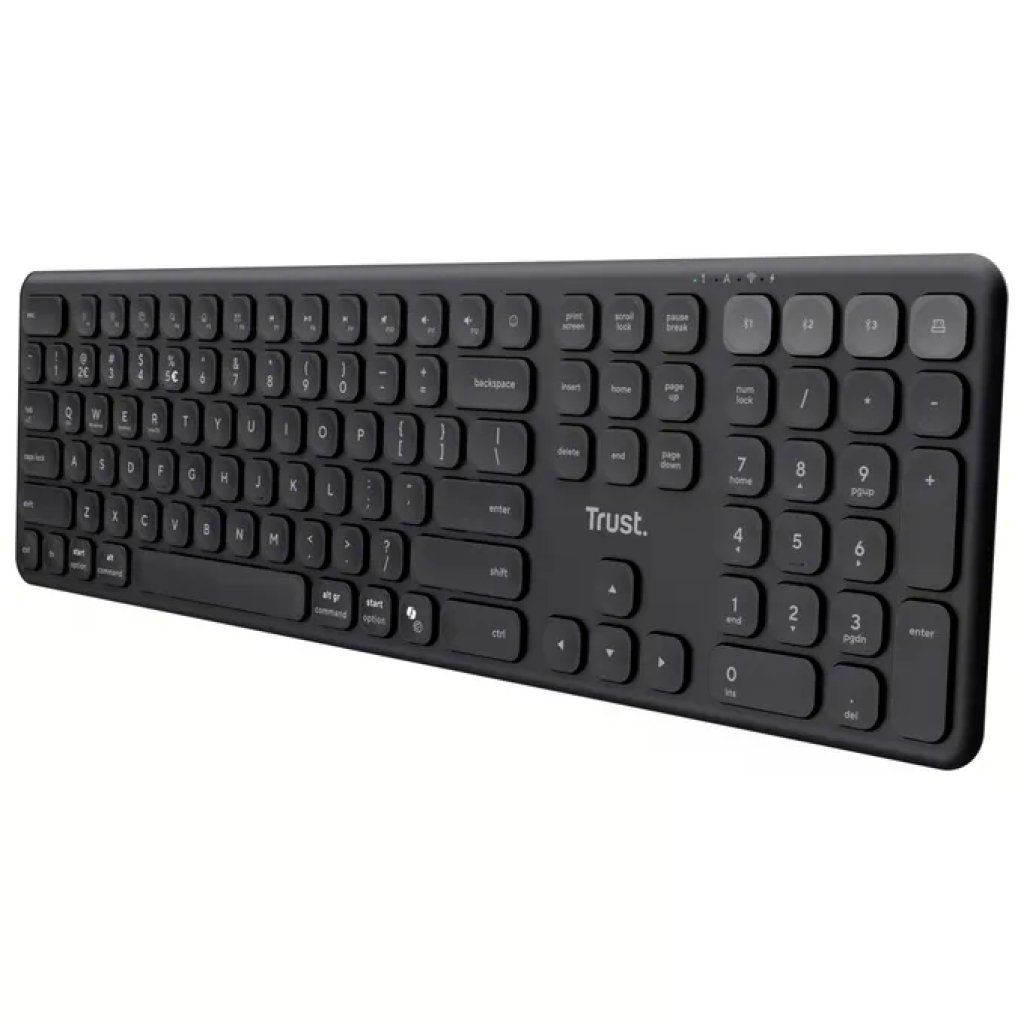 Trust Vaiya 25633 – Tastiera wireless full-size QWERTY italiana