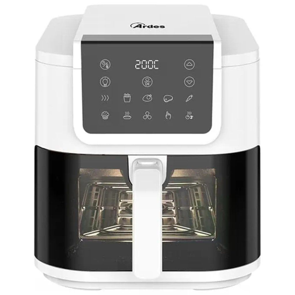 Ardes ARFRYA08LVW Friggitrice ad Aria 8 L, 1700 W, Bianca